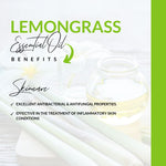 Load image into Gallery viewer, Benefit of lemongrass essential oil