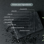 Load image into Gallery viewer, Handmade Cold Processed Luxury Organic Charcoal Soap
