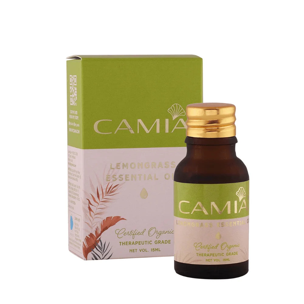 CAMIA 100% Certified Organic Lemongrass Essential Oil