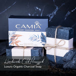Load image into Gallery viewer, Handmade Cold Processed Luxury Organic Charcoal Soap

