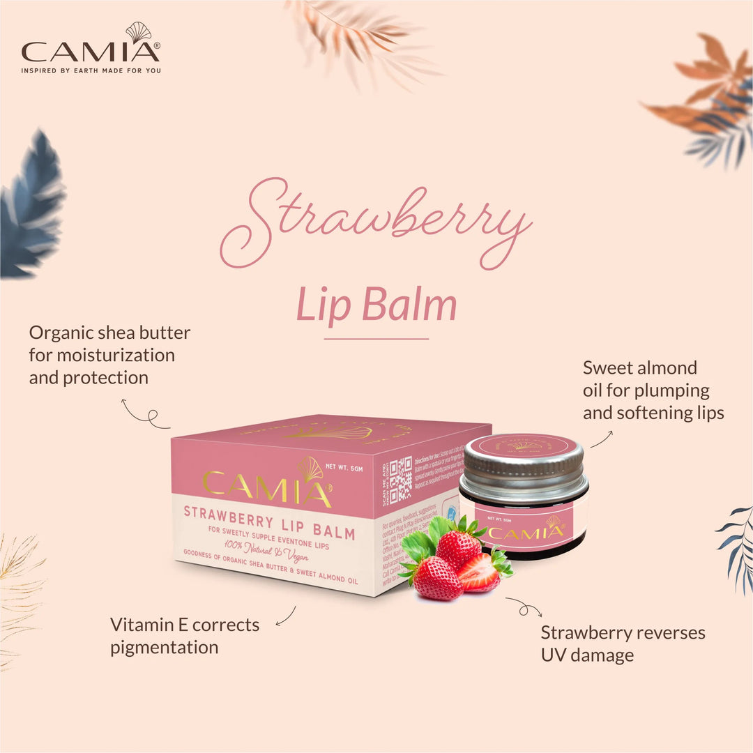 Natural Strawberry Lip Balm
