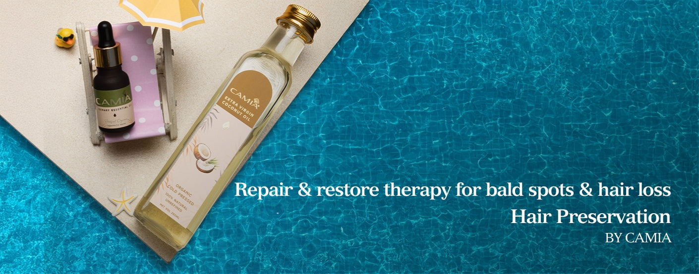Repair & restore therapy for bald spots & hair loss - Hair Preservation by Camia