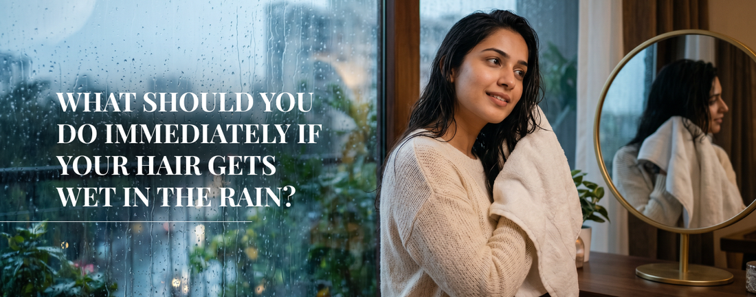 What Should You Do Immediately If Your Hair Gets Wet in the Rain?