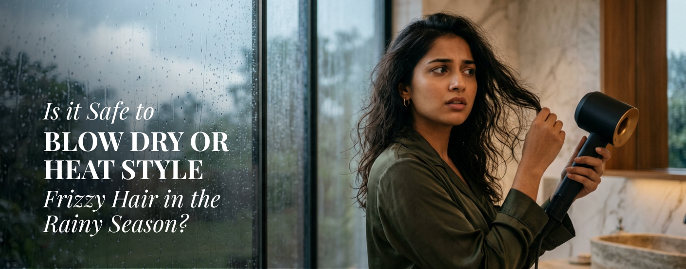 Is It Safe to Blow Dry Frizzy Hair in Rainy Season?