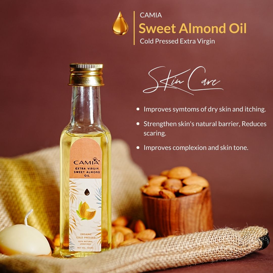 CAMIA Cold Pressed Extra Virgin Almond Oil 100ml