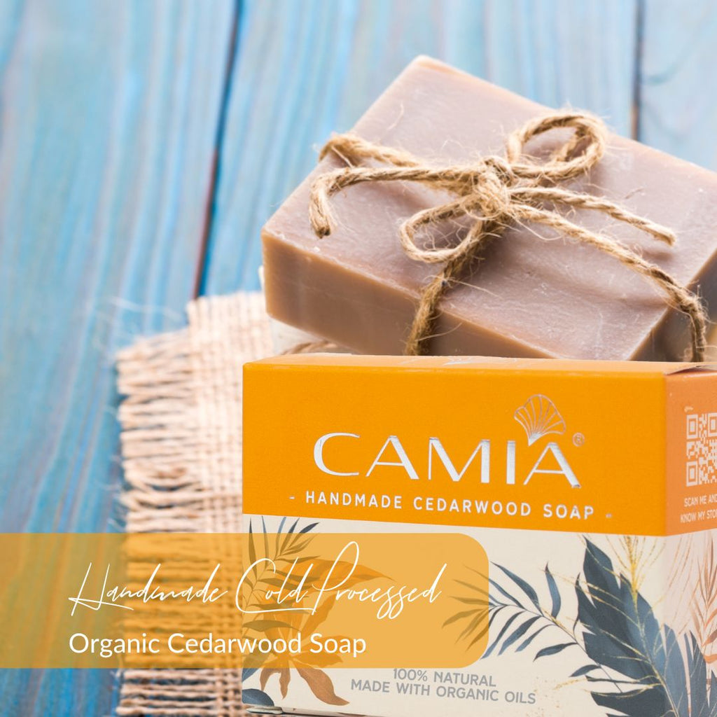 Handmade cedarwood soap