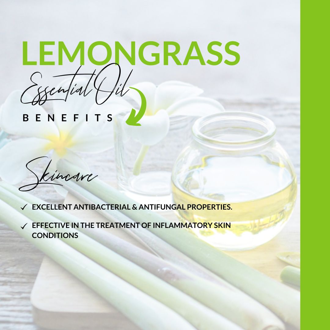 Lemongrass Essential Oil For Skin & Hair