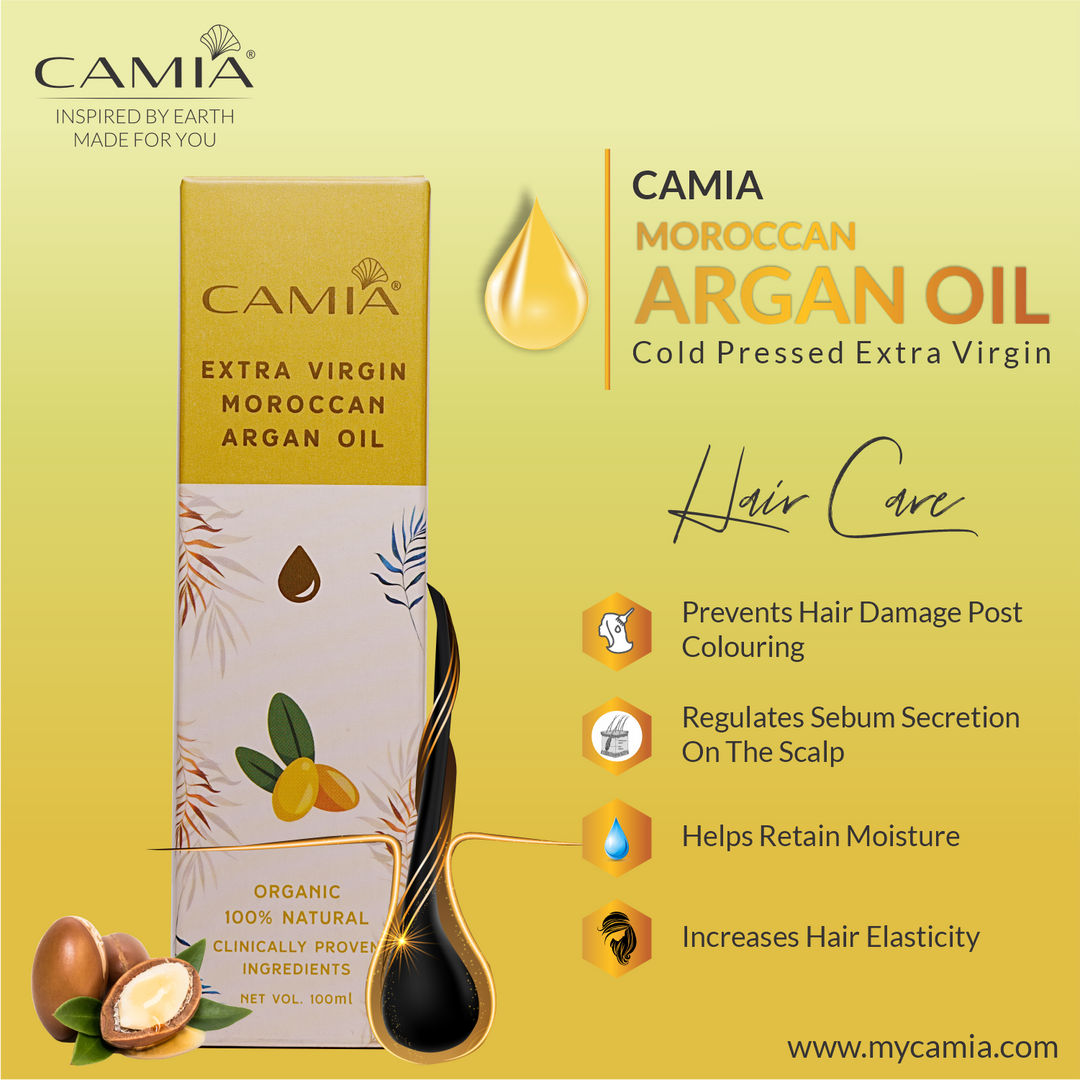 CAMIA Cold Pressed extra virgin Moroccan Argan OIL 100ML
