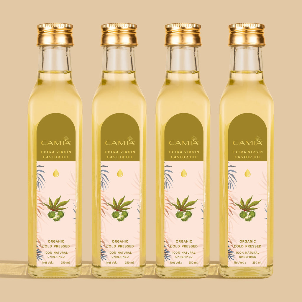 Cold Pressed Castor Oil Extra Virgin 250ML - Pack of 4
