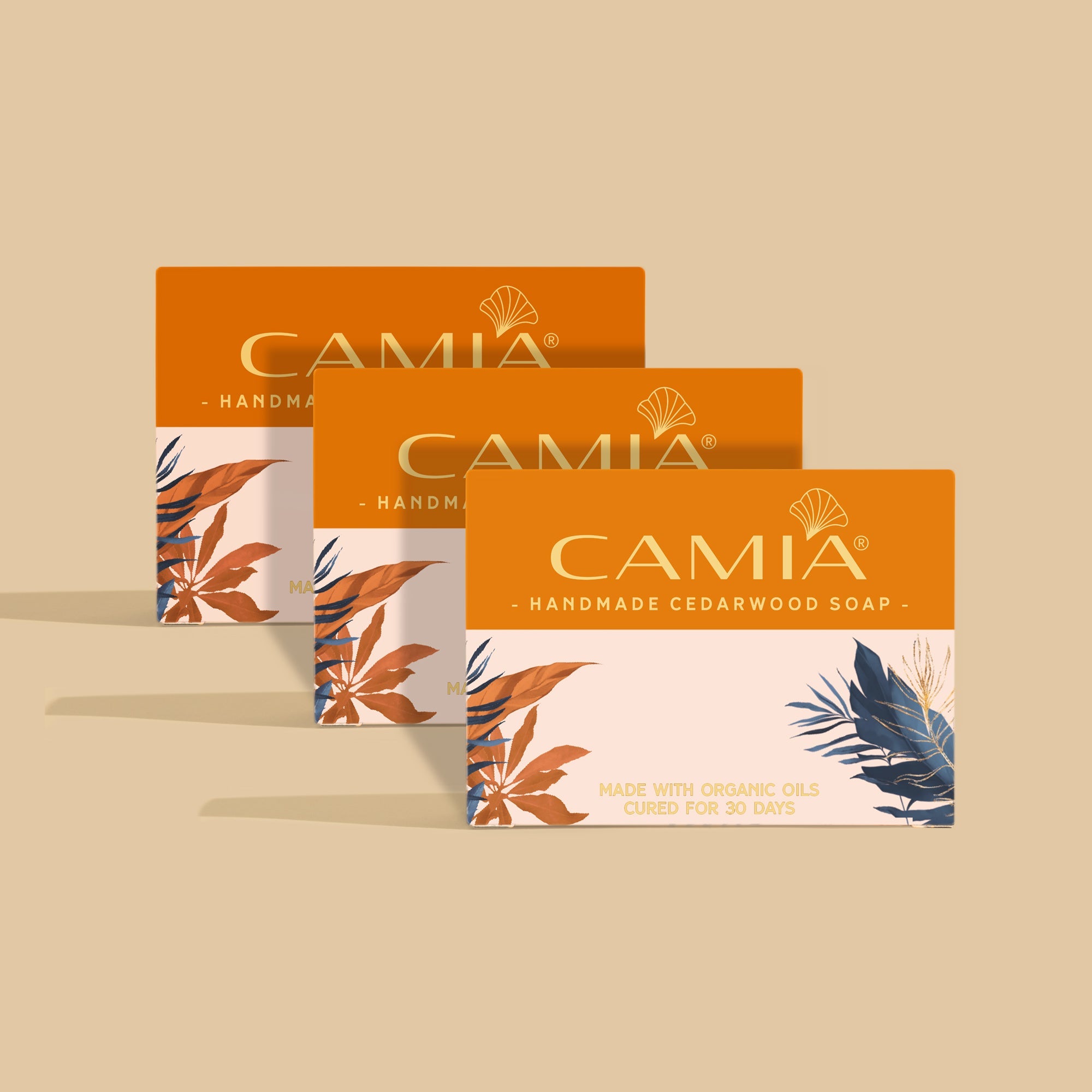 Handmade Cold Processed Organic Cedarwood Soap