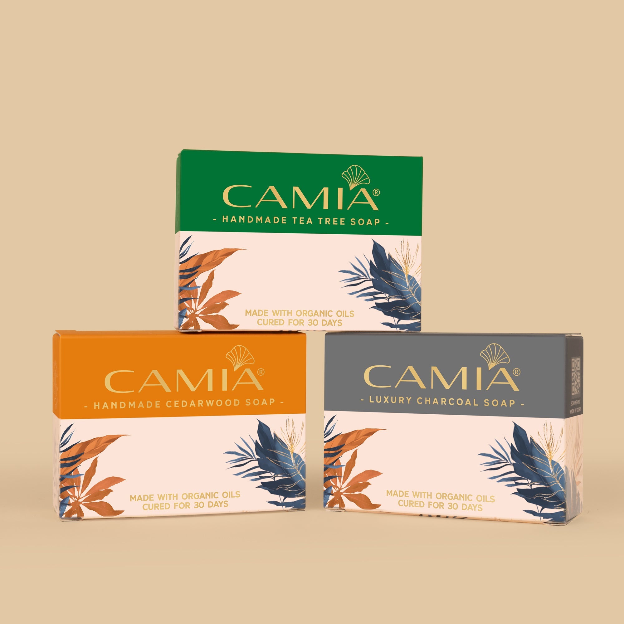 Baby Skin by CAMIA - Charcoal, Tea Tree & Cedarwood Soaps