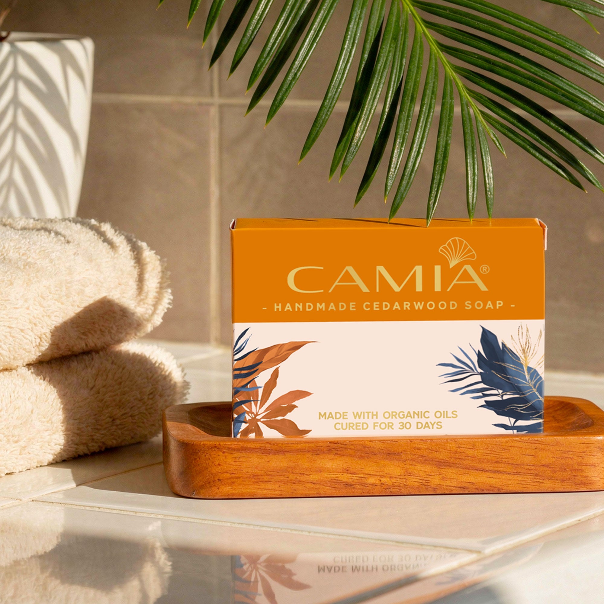 Handmade Cold Processed Organic Cedarwood Soap