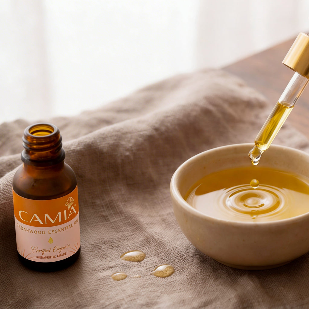 Cedarwood Essential Oil | For Hair Lustre & Shine | CAMIA