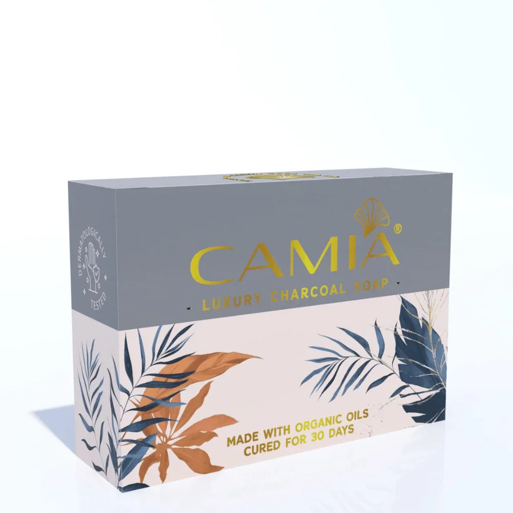 CAMIA Handmade Cold Processed Organic Charcoal Soap