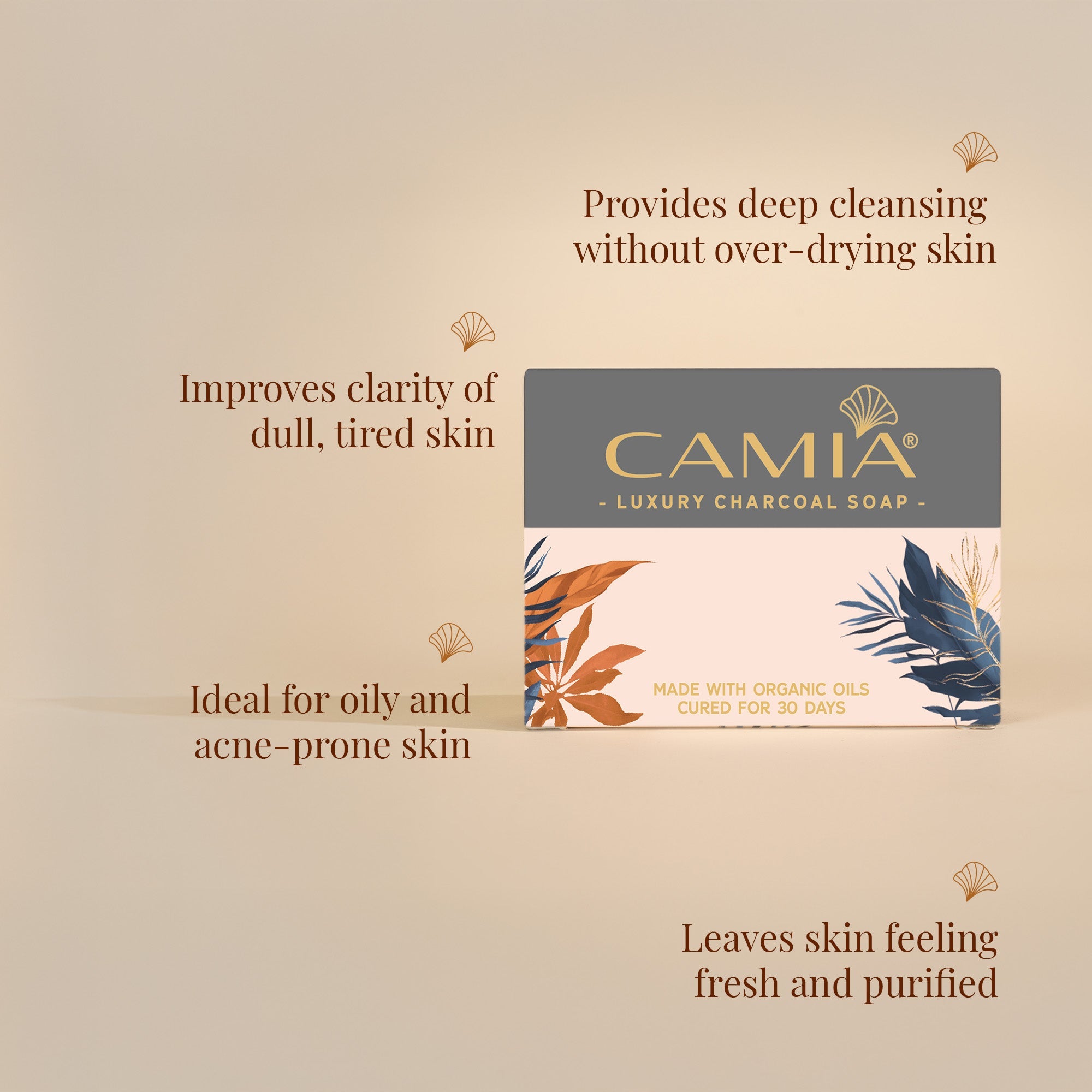 Baby Skin by CAMIA - Charcoal, Tea Tree & Cedarwood Soaps