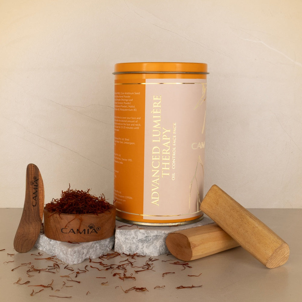 Sandalwood & Saffron Face Pack | For Bright & Glowing Skin | CAMIA