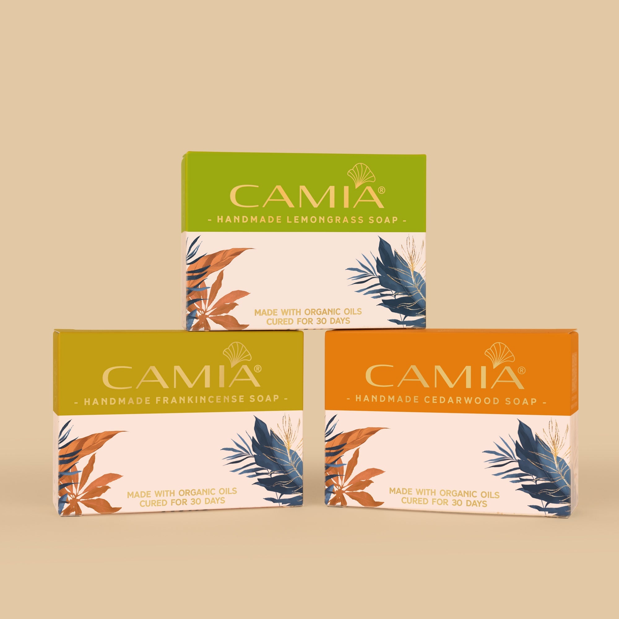 Skin Rejuvenation - Lemongrass, Cedarwood, Frankincense Soaps