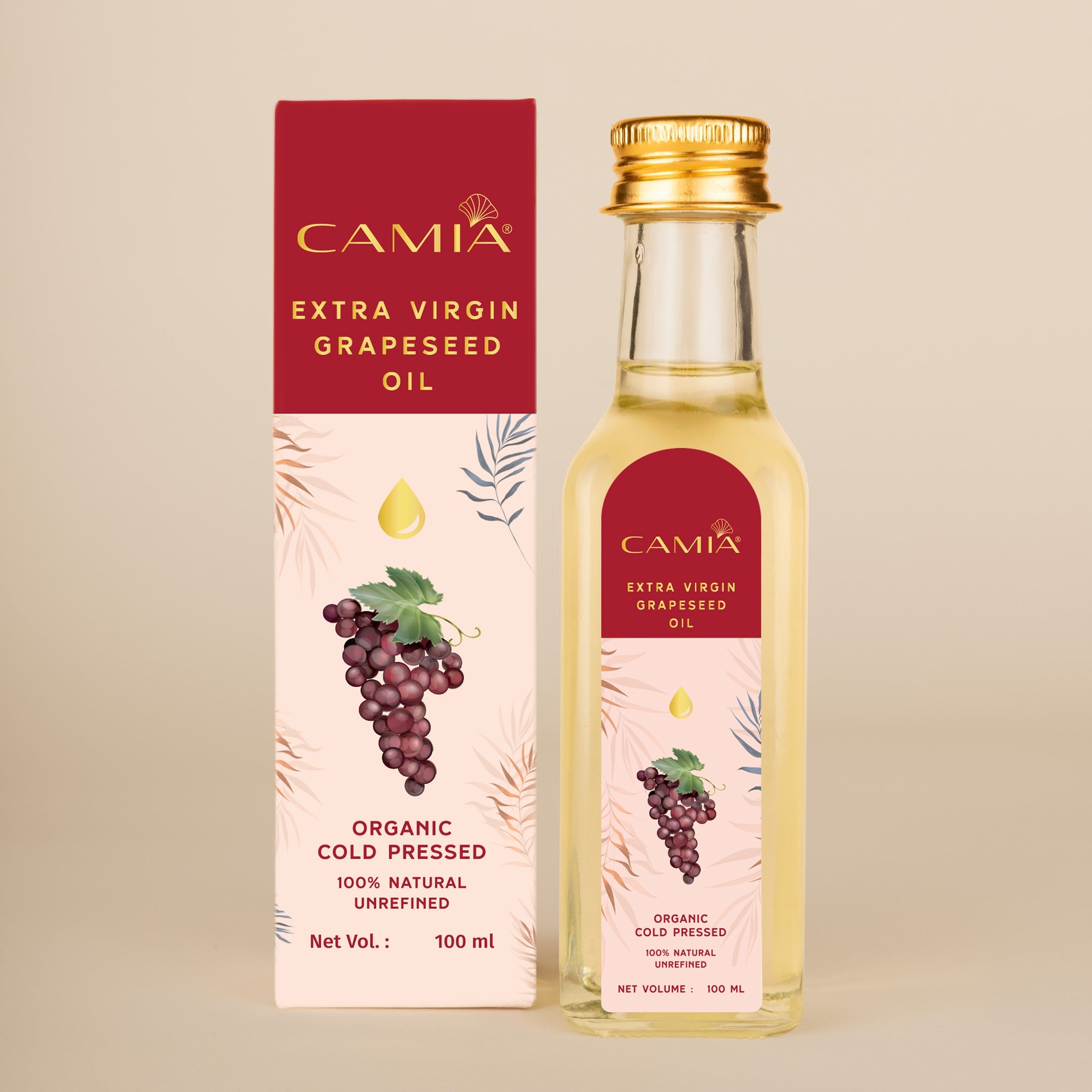 Cold Pressed Grapeseed Oil Extra Virgin