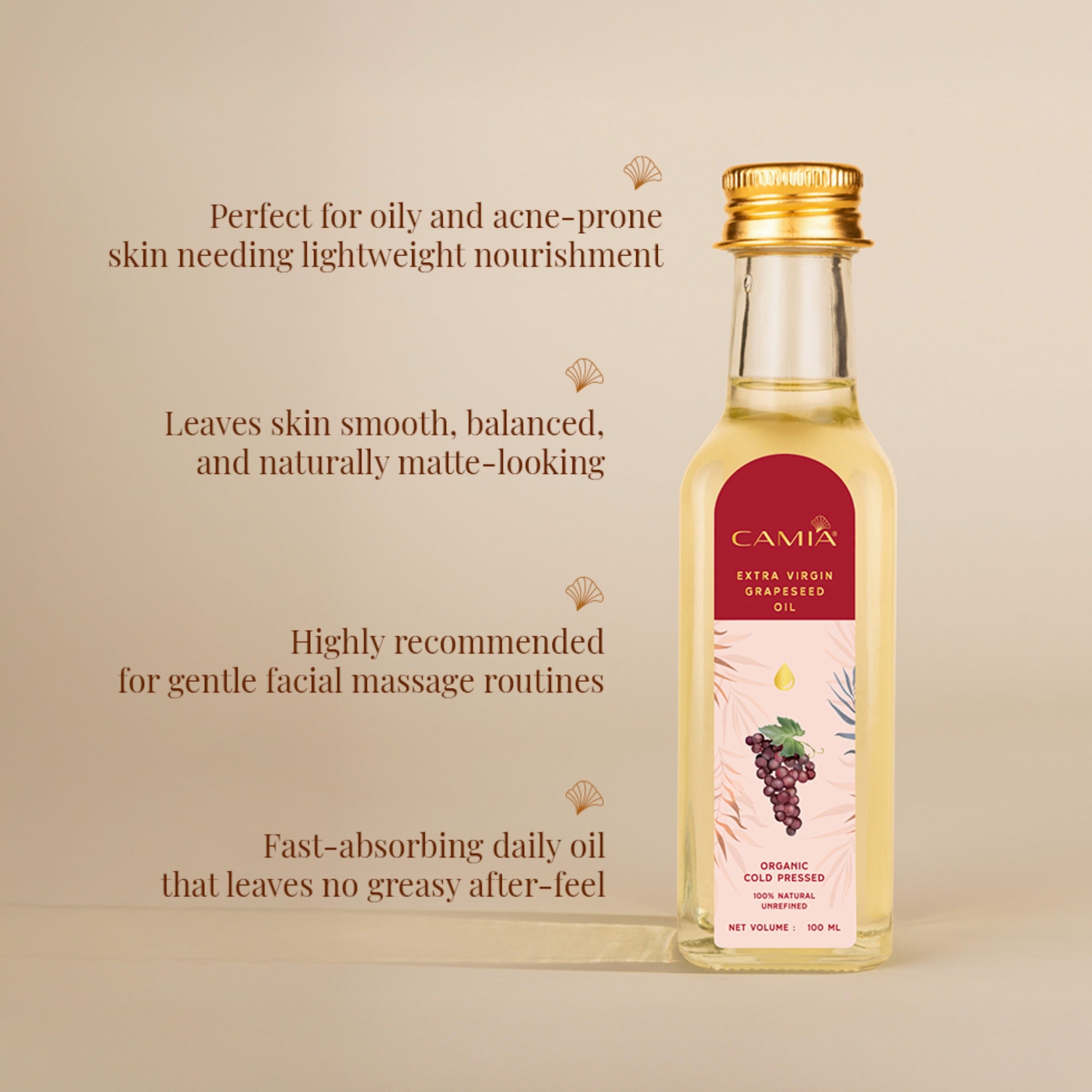 Cold Pressed Grapeseed Oil Extra Virgin