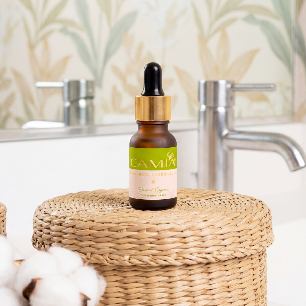 Lemongrass Essential Oil | For Antifungal Skin & Hair Care | CAMIA