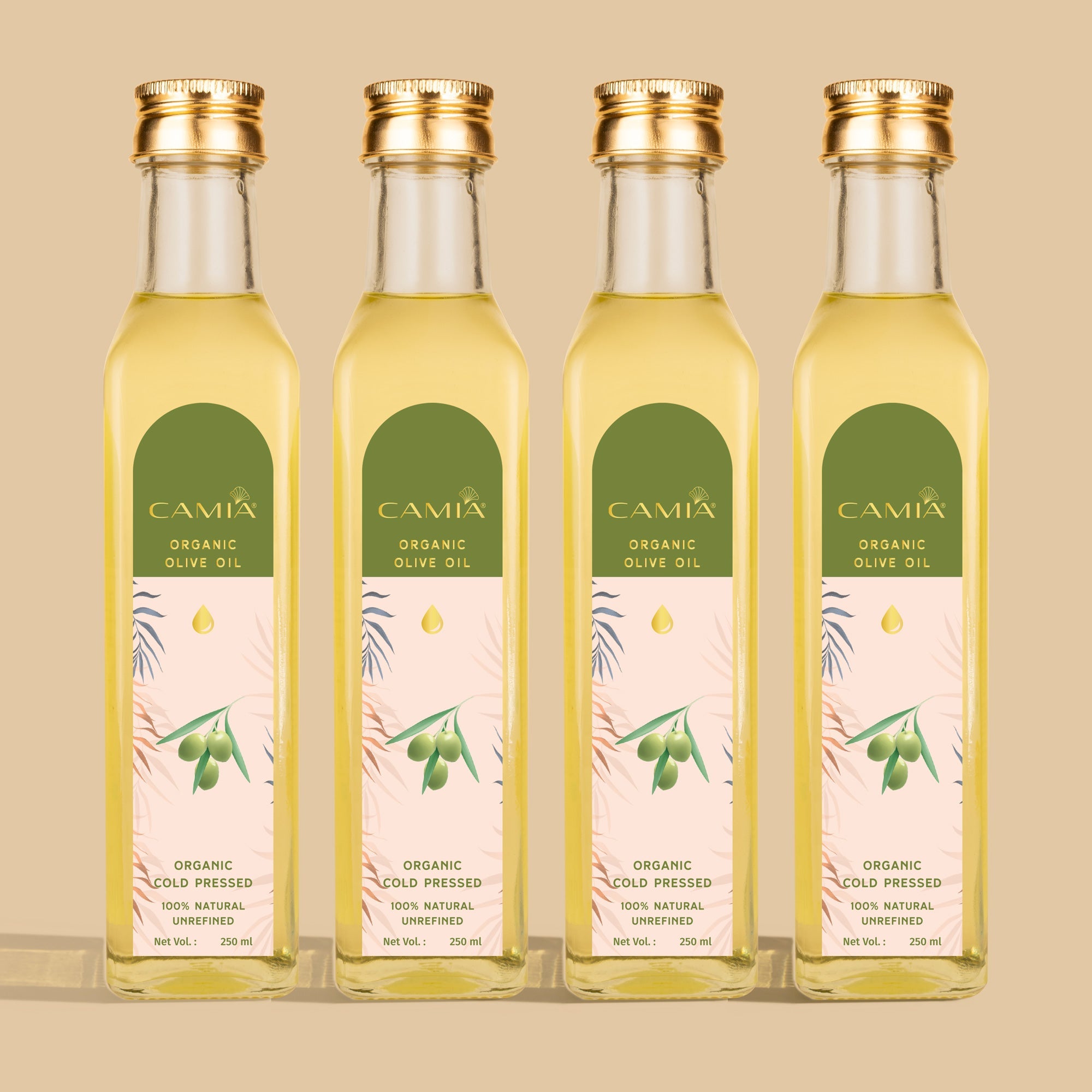 Cold Pressed Olive Oil Extra Virgin  250ML - Pack of 4