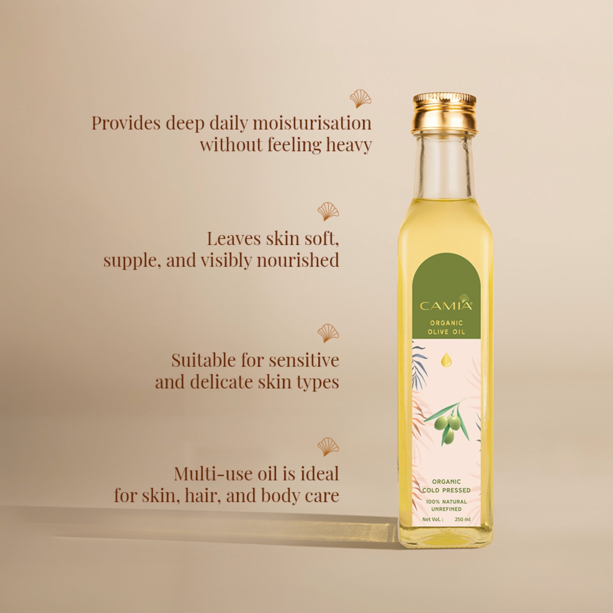 Cold Pressed Olive Oil Extra Virgin  250ML - Pack of 4