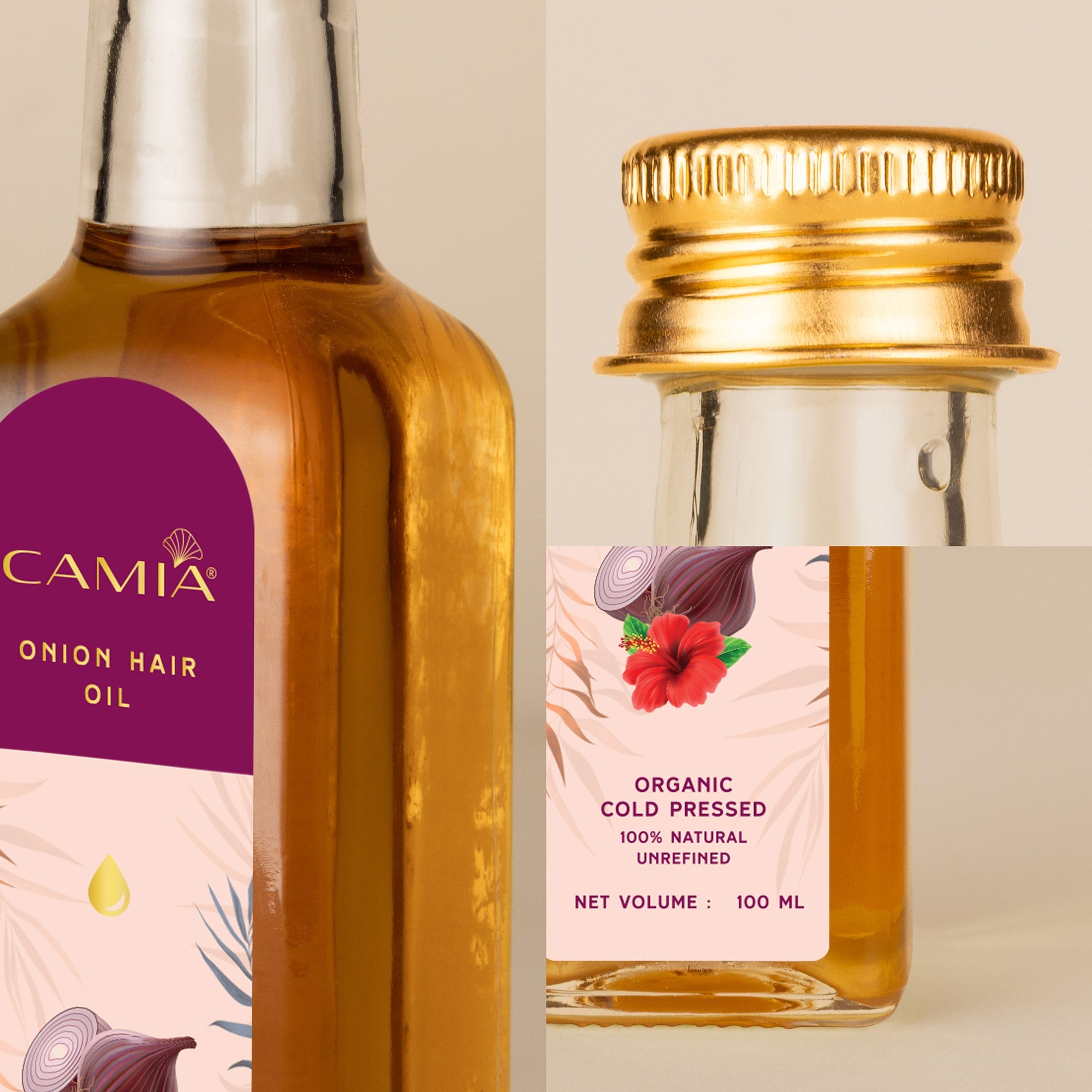 Onion Hair Oil | For Hair Growth & Nourishment | CAMIA | 100ml
