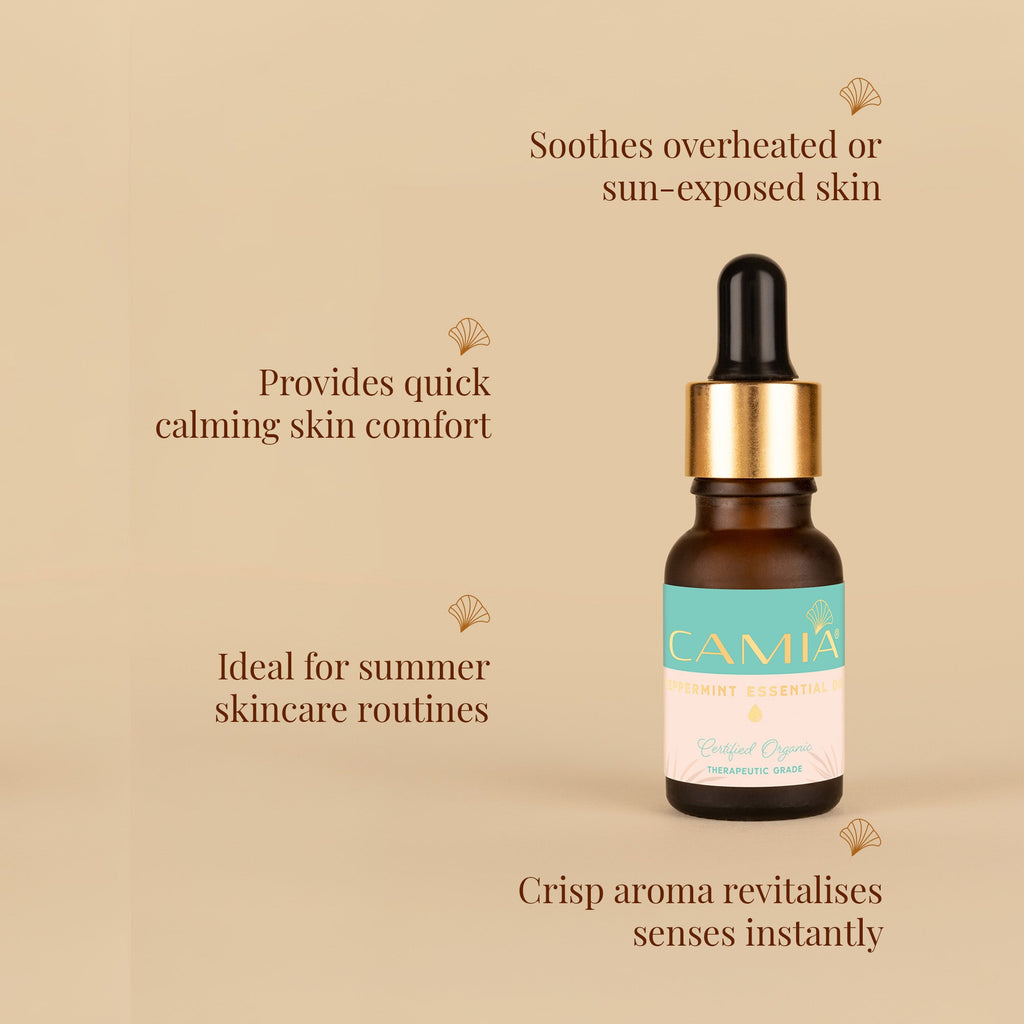 Peppermint Essential Oil | For Soothing Irritated Skin | CAMIA