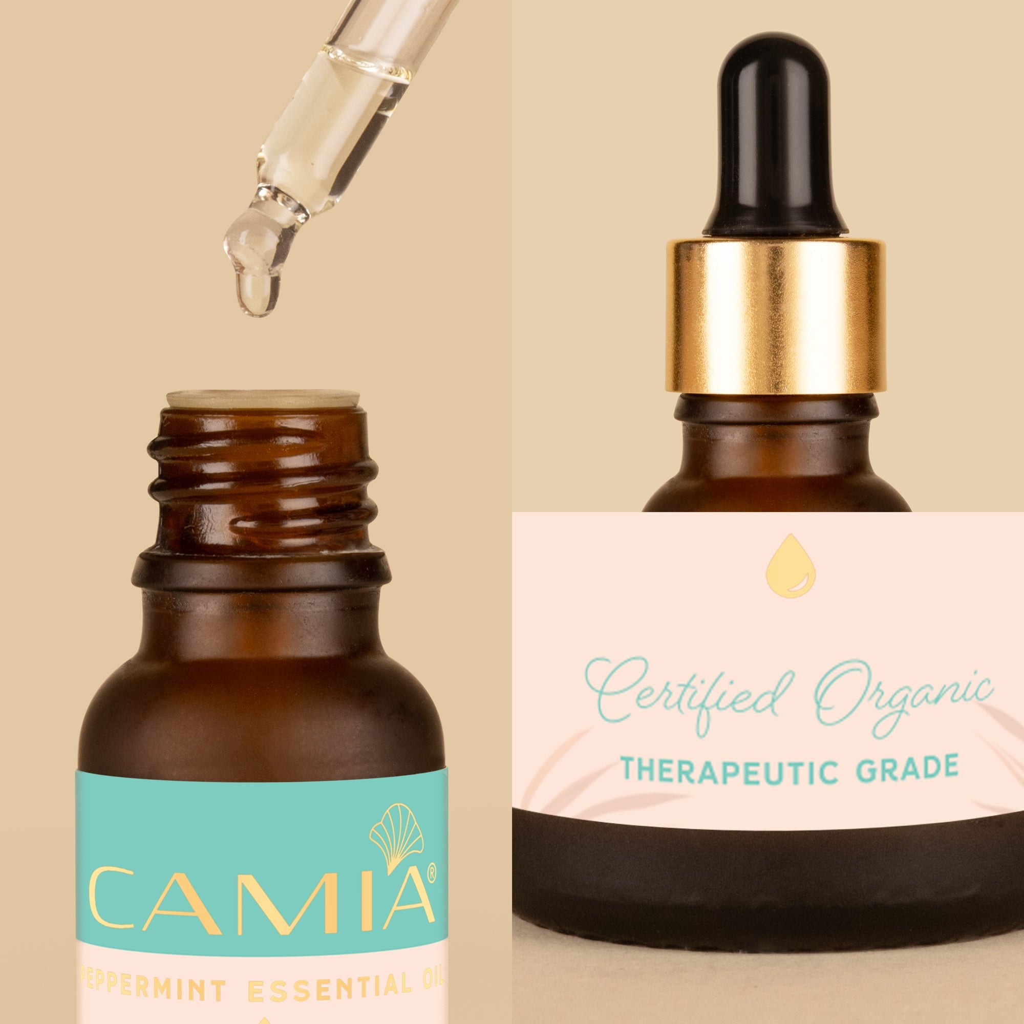 Peppermint Essential Oil | For Soothing Irritated Skin | CAMIA