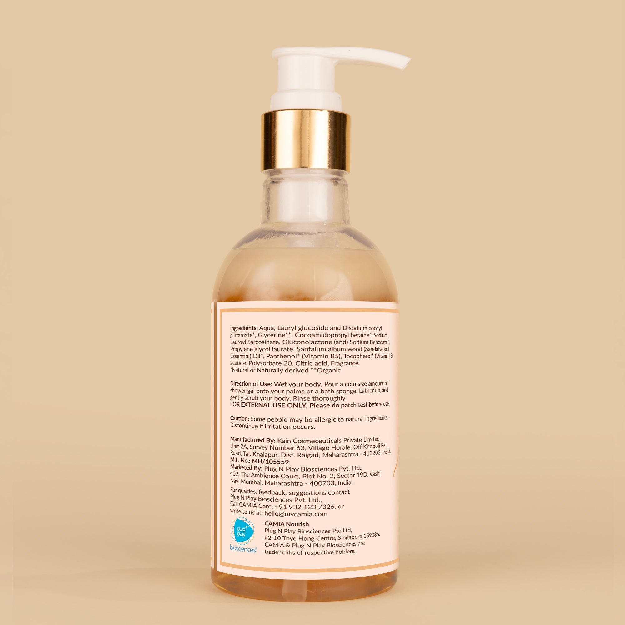 CAMIA Sandalwood Body Shower Gel | 250ML