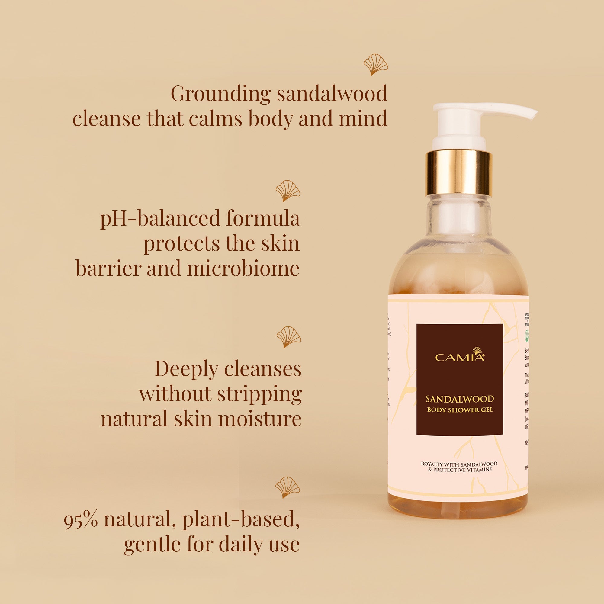 CAMIA Sandalwood Body Shower Gel | 250ML