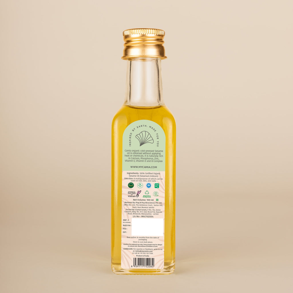Cold Pressed Sesame Oil Extra Virgin