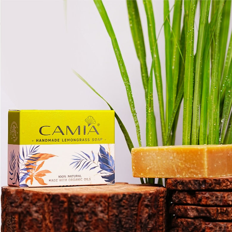 Handmade lemongrass soap