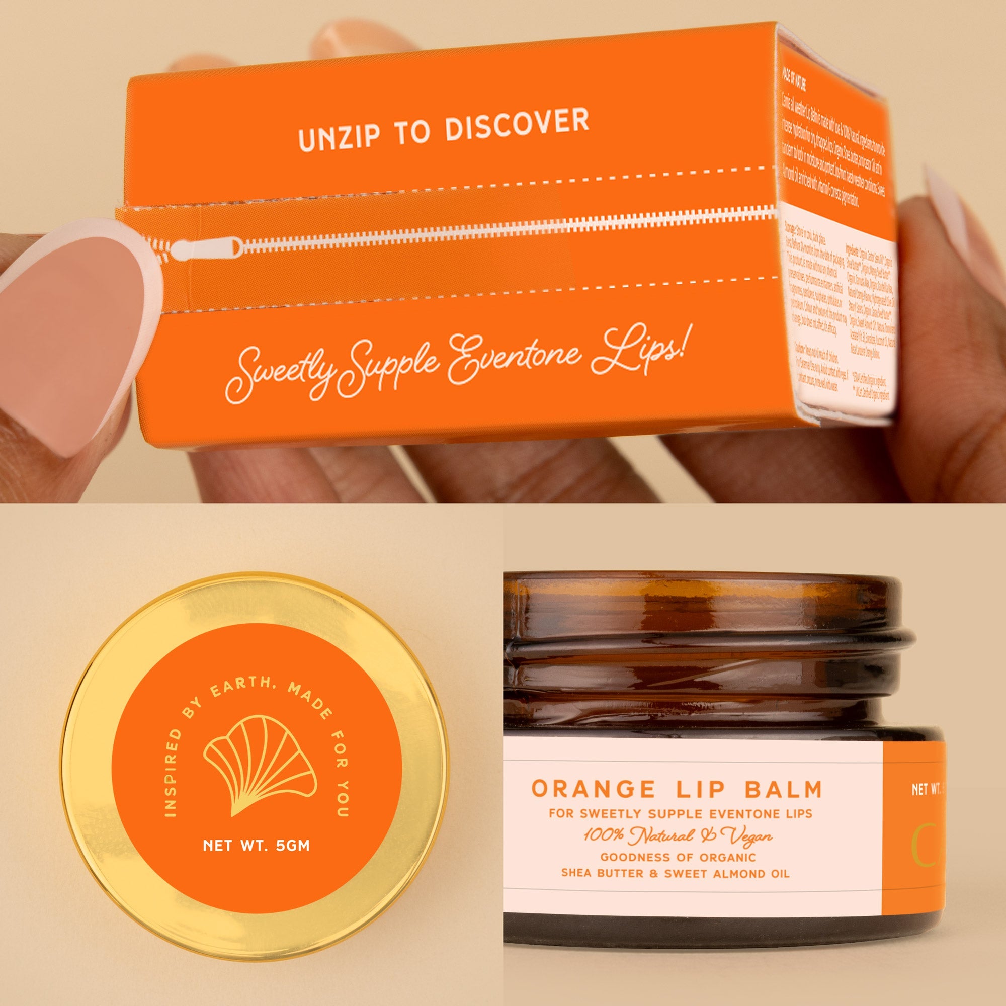 Natural Orange Lip Balm