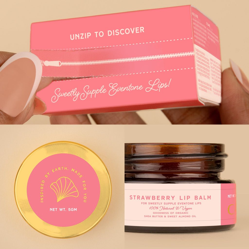Natural Strawberry Lip Balm
