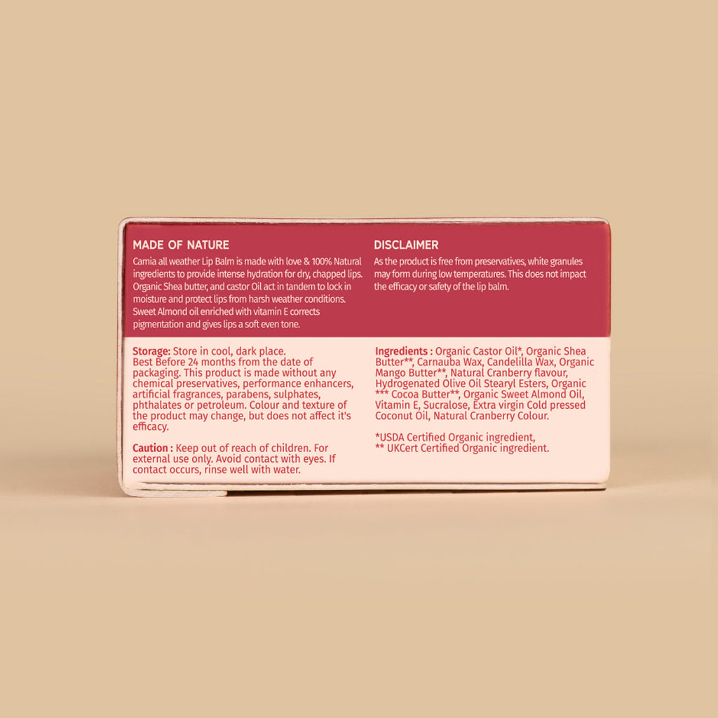 Natural Cranberry Lip Balm