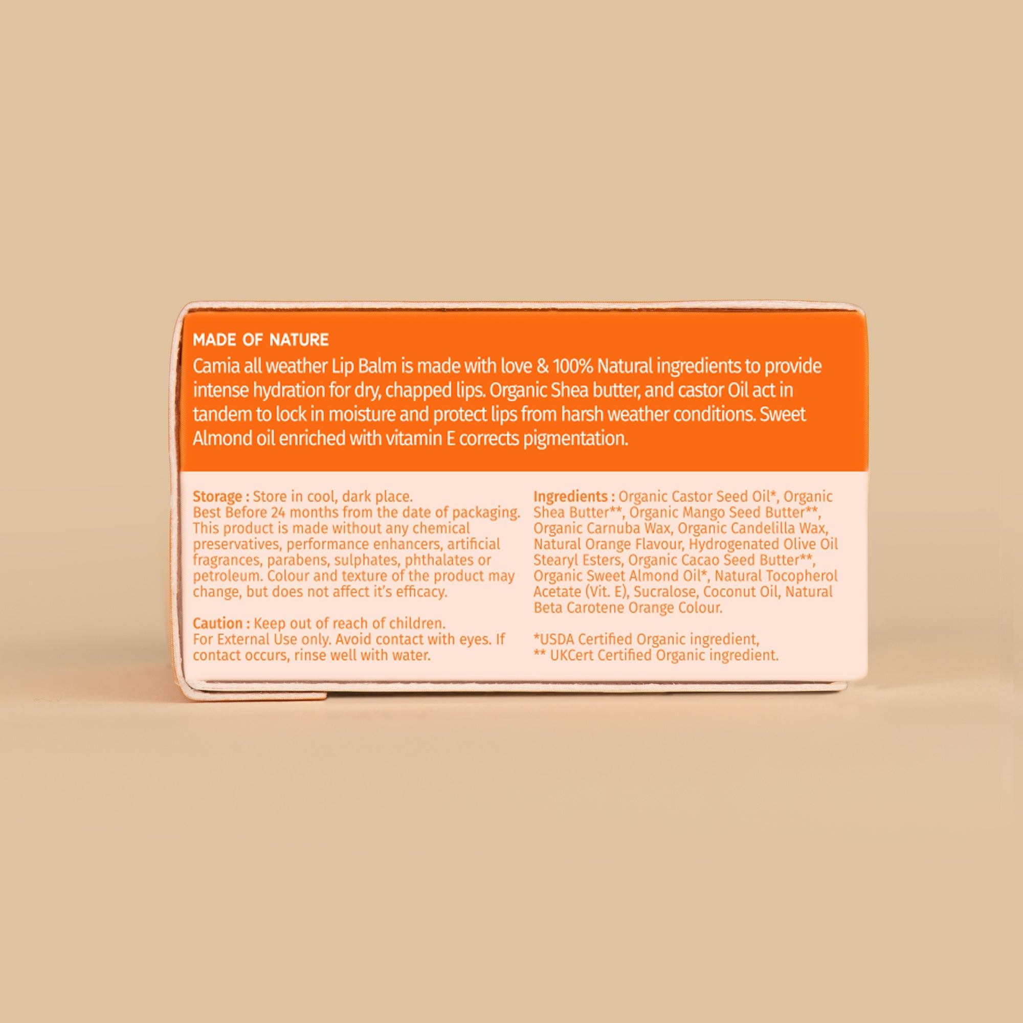 Natural Orange Lip Balm