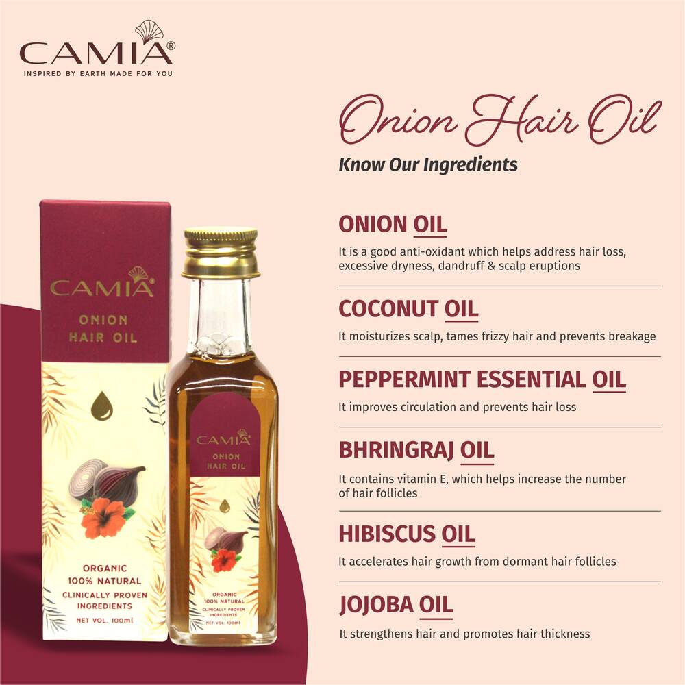 Organic Onion Hair Oil 100ml