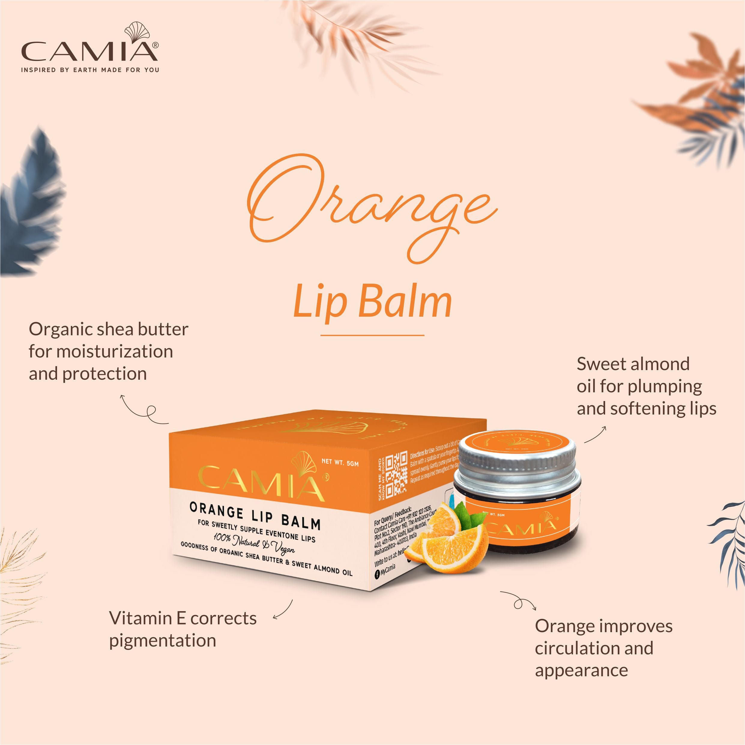 Benefit of Natural Orange Lip Balm